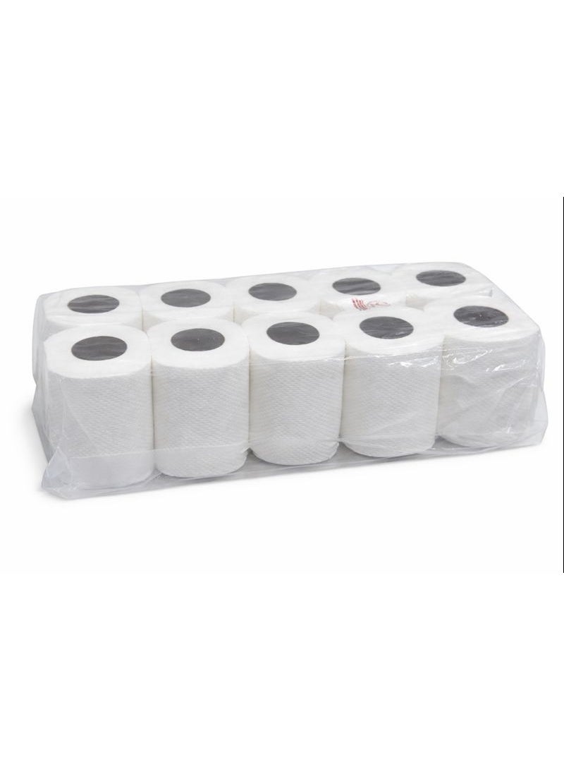 Toilet Paper Tissue Roll Pack of 10, 300 Sheets x 2 Ply - Image 1